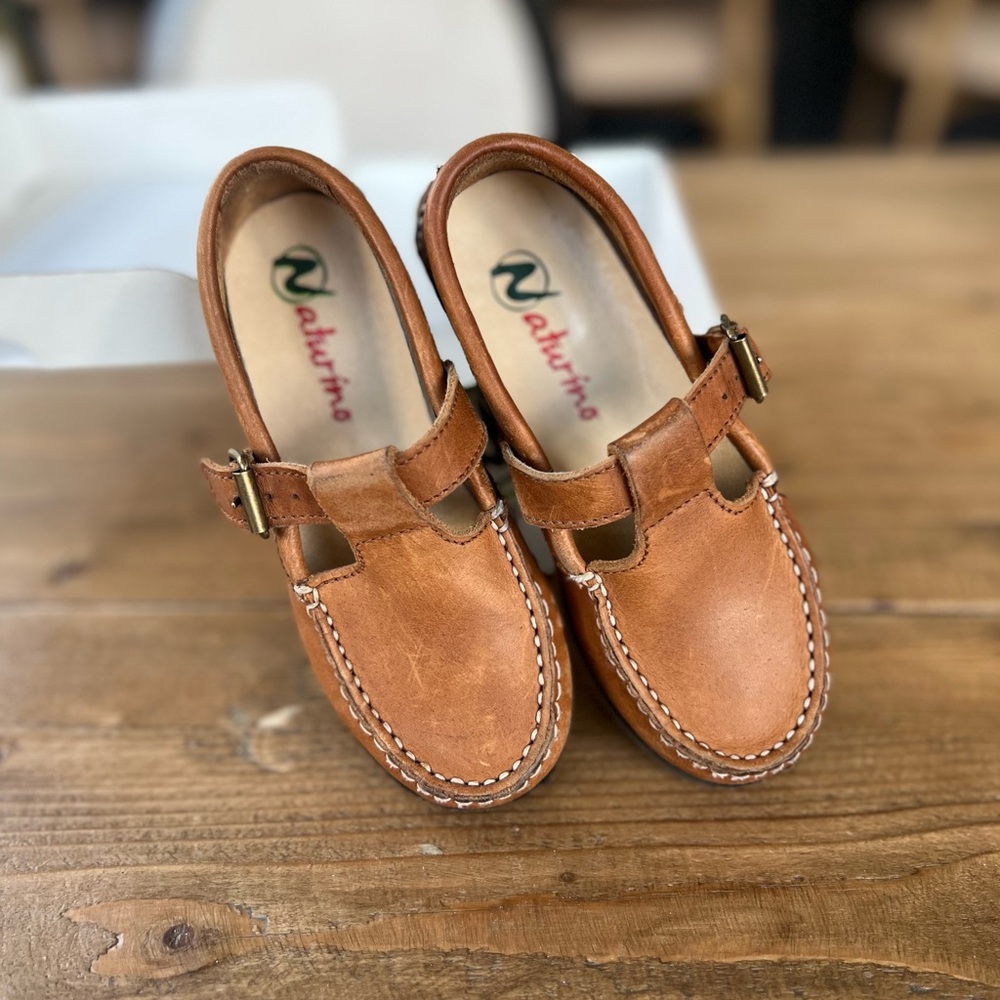Naturino brown Italian leather shoes - little boys